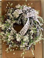 Farmhouse style wreath